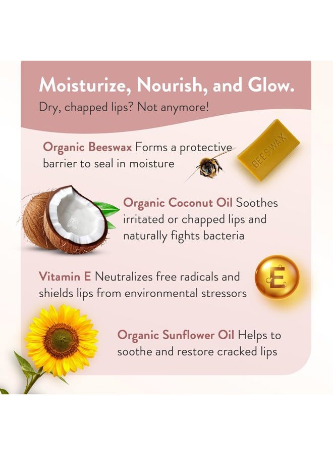 Moroccan Magic Organic Lip Balm Variety Pack Gift Set | Natural Argan and Essential Oils | Quality Smooth Application | Non-Toxic Cruelty Free | Rose, Peppermint Eucalyptus, Lemon Thyme | 3 Pack - Image 4