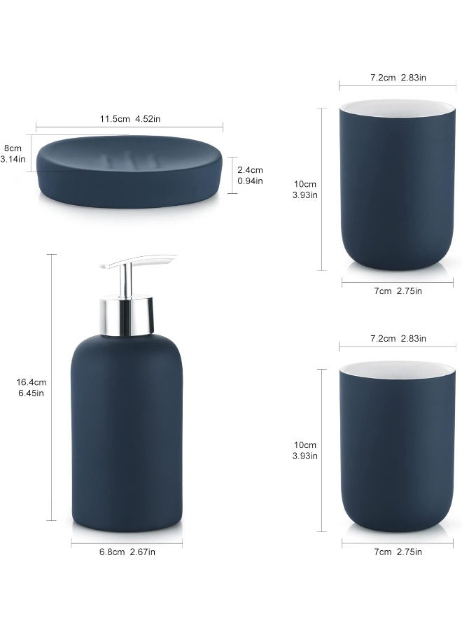 Generic Dufu  Blue Bathroom Accessory Set 5 Pieces  - Image 1