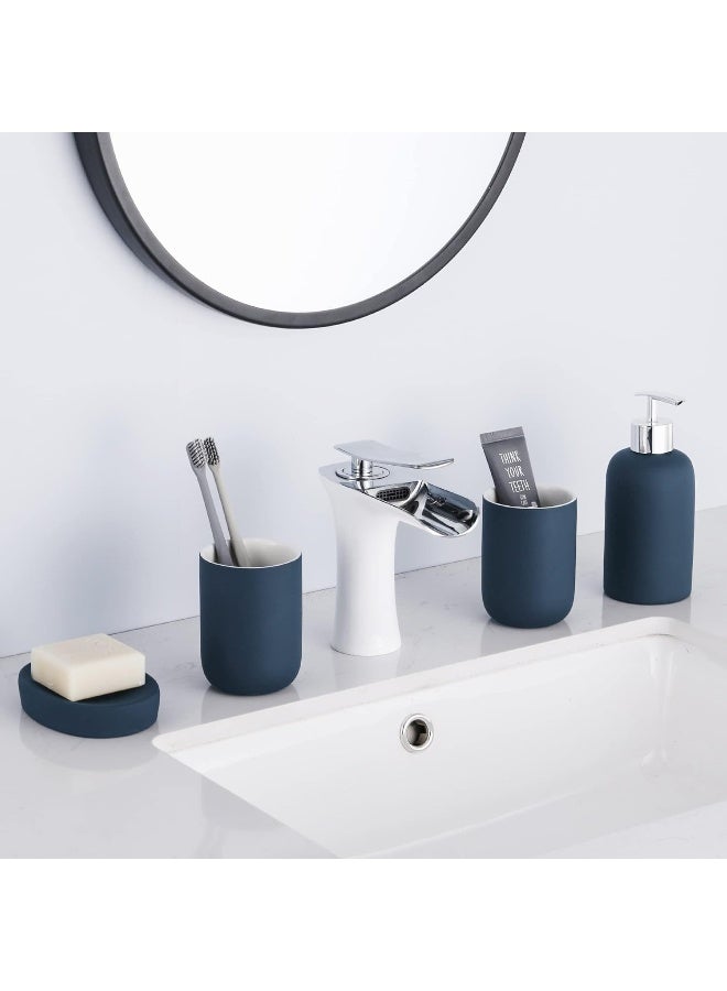 Generic Dufu  Blue Bathroom Accessory Set 5 Pieces  - Image 5
