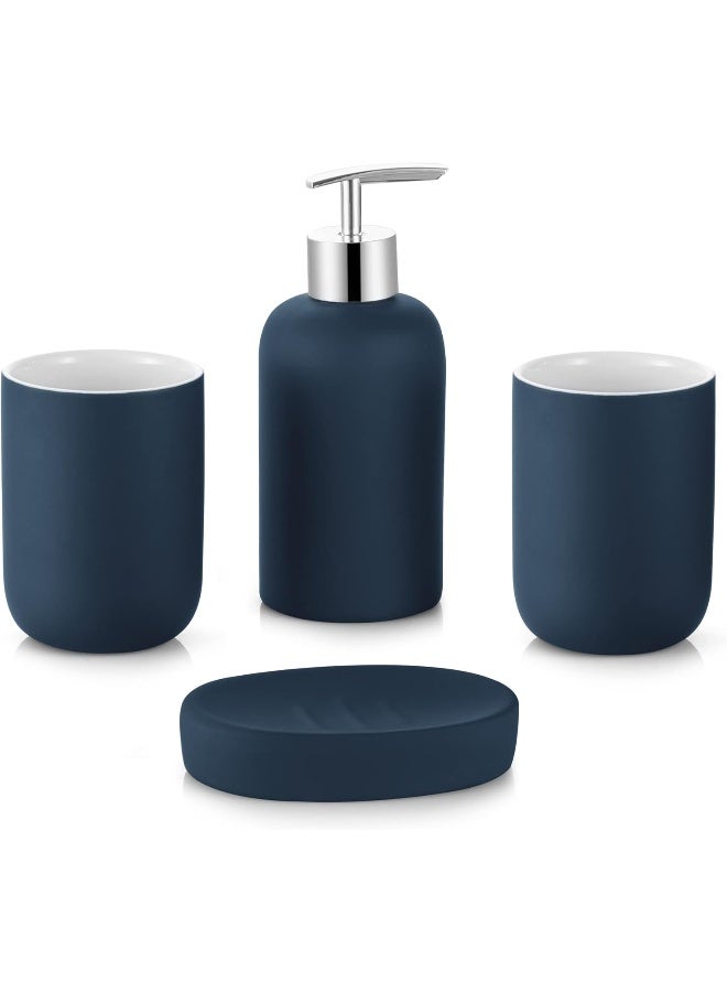 Generic Dufu  Blue Bathroom Accessory Set 5 Pieces  - Image 2
