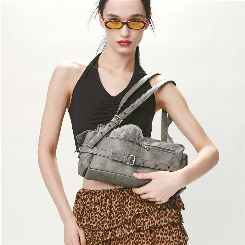 Women's PU Leather Crossbody Bag with Soft Texture - Image 2