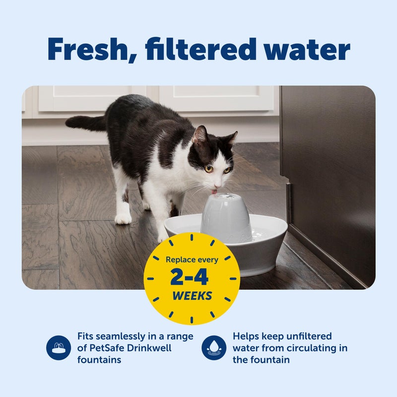 PetSafe Drinkwell Avalon & Pagoda Fountain Activated Carbon Filters - Better Hydration Choice - Long-Lasting Purity - Odor-Free Drinking - Universal Filter Replacement - 12 Pack - Image 3