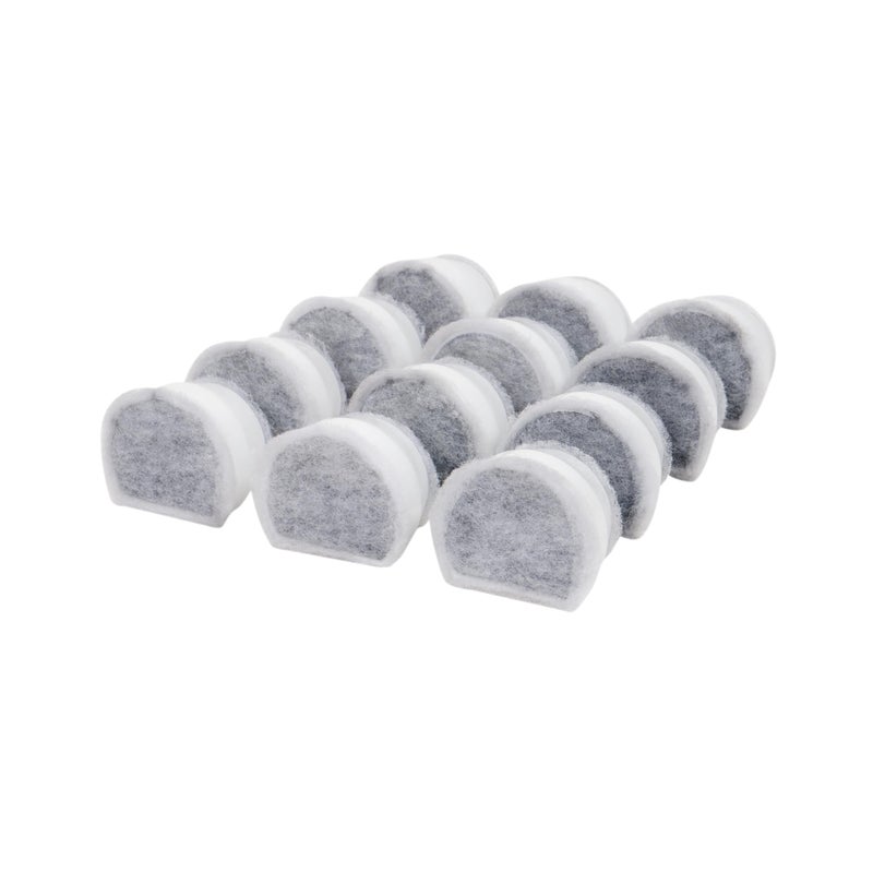 PetSafe Drinkwell Avalon & Pagoda Fountain Activated Carbon Filters - Better Hydration Choice - Long-Lasting Purity - Odor-Free Drinking - Universal Filter Replacement - 12 Pack - Image 1
