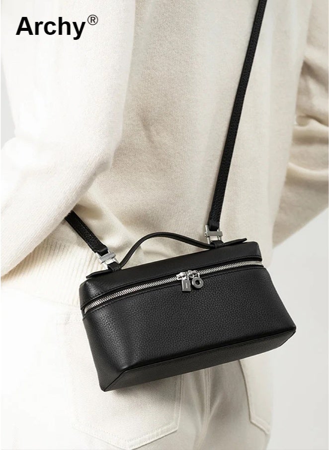 Archy Womens Mini PU Leather Lunch Box Handbag  Trendy BoxShaped Crossbody  Adjustable Strap Solid Colors Stylish  Practical  Perfect for Daily  Outings - Image 3