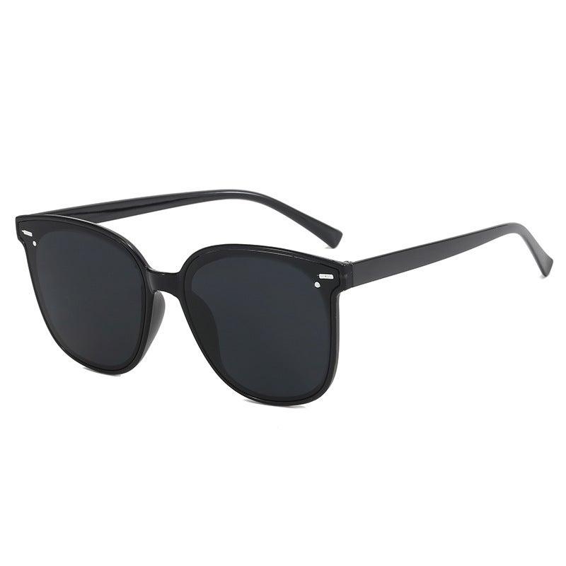Generic New Unisex Fashion Sunglasses Trendy Street Snap 1.1 Horizontal black frame Gray piece 