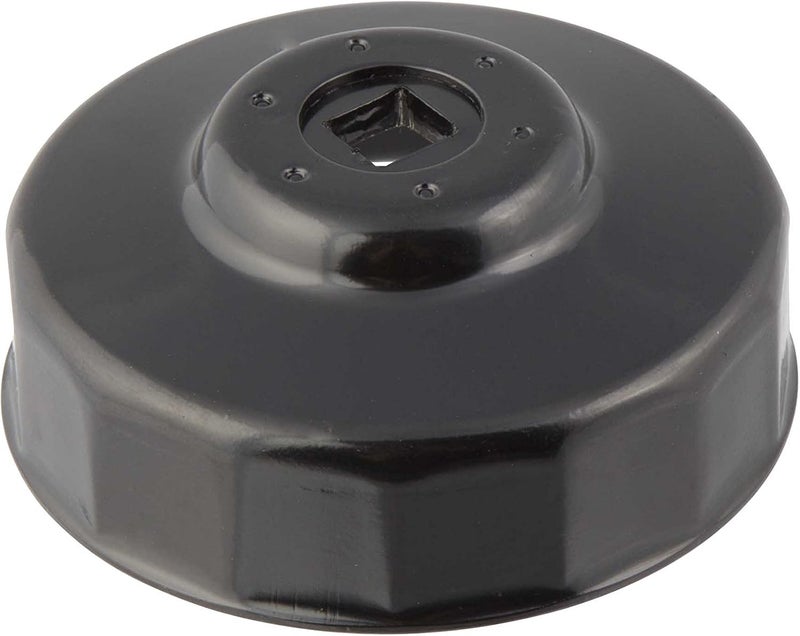 Steelman Low Profile Oil Filter Cap Wrench Socket 80mm x 15 Flute, 3/8-inch Drive, Heavy Duty Chrome Vanadium Steel - Image 1