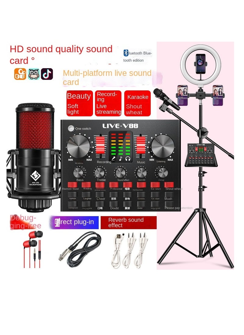 V88 Live Sound Card Mixer Black  - Image 1