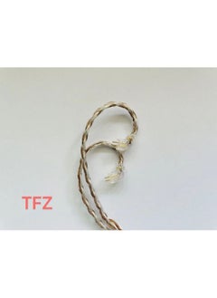Four-strand Copper Silver-plated Black Twisted Shure Injection IE40MMCX0.78IE80QDCTFZ Headset Upgrade Cable-Color:TFZ-Length:3.5 Injection Elbow