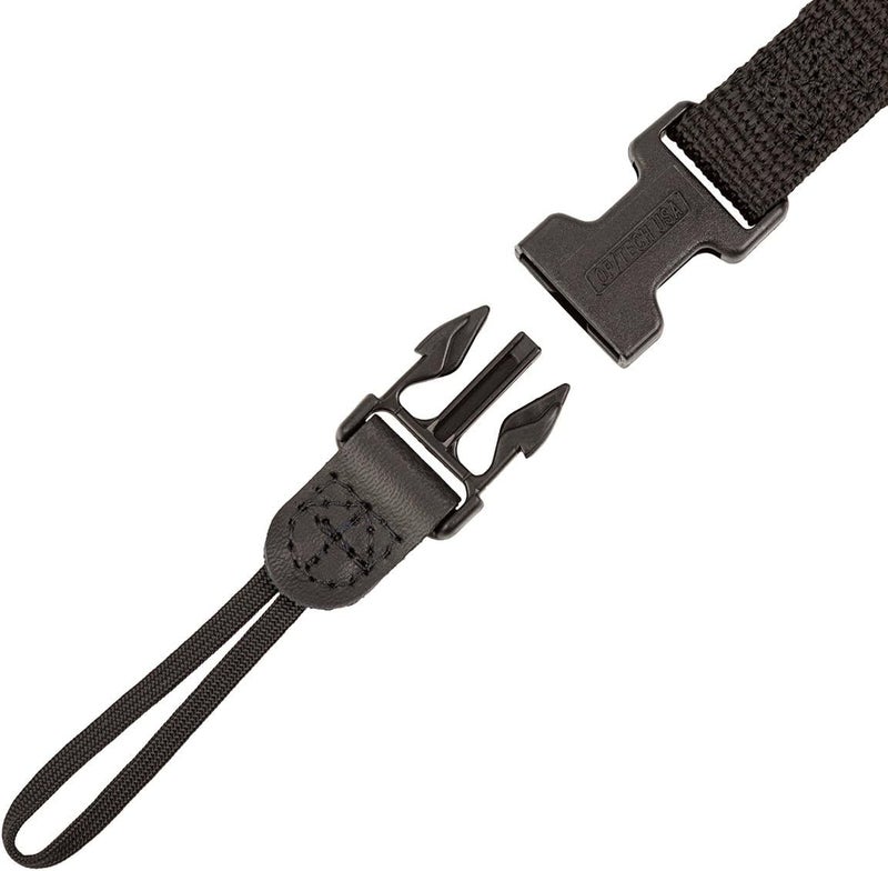 OP/TECH USA Super Classic Camera Neck Strap - UNI Loop Design with Padded Neoprene, Control-Stretch System, and Quick Disconnects - Ideal for Photographers' Comfort (Black) - Image 4