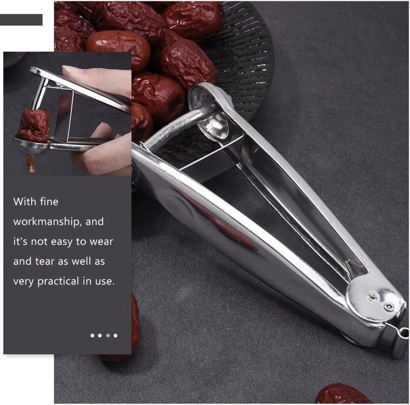 Stainless Steel Fruit Core Removing Tool for Red Dates and Cherries, Manual Jujube Corer Kitchen Gadget, Multi-functional Pit Remover for Fruit Preparation - Image 4