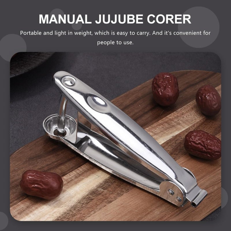Stainless Steel Fruit Core Removing Tool for Red Dates and Cherries, Manual Jujube Corer Kitchen Gadget, Multi-functional Pit Remover for Fruit Preparation - Image 5