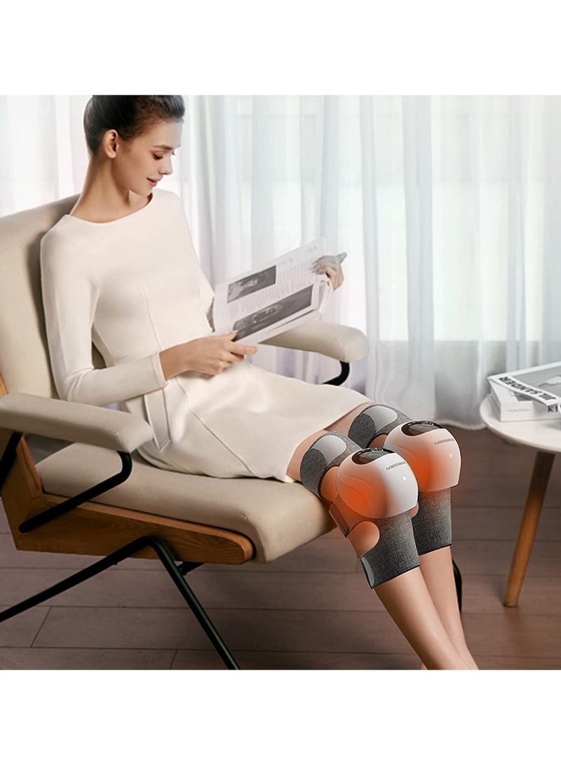 SYOSI SYOSI Cordless Knee Massager, Infrared Heat and Vibration Knee Pain Relief for Swelling Stiff Joints, Stre tched Ligament and Muscles Injuries Knee and Upper Calf  - Image 5