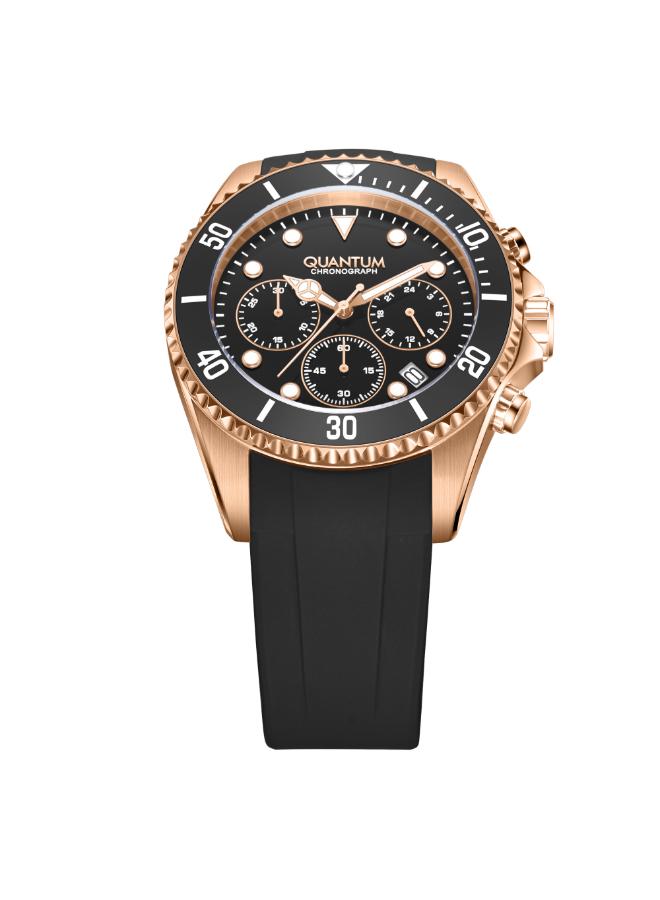 Quantum Men's Silicone Chronograph Watch PWG1099.451 - 44 mm - Image 5
