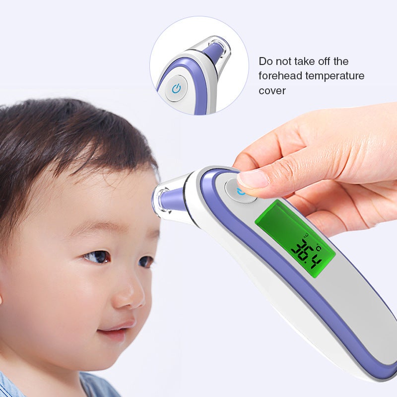 Non-Contact Infrared Thermometer: Gray 40*30*120mm Mercury-Free Forehead Thermometer - Multi-Function Ear Thermometer for Home Family Health Monitoring - Image 4
