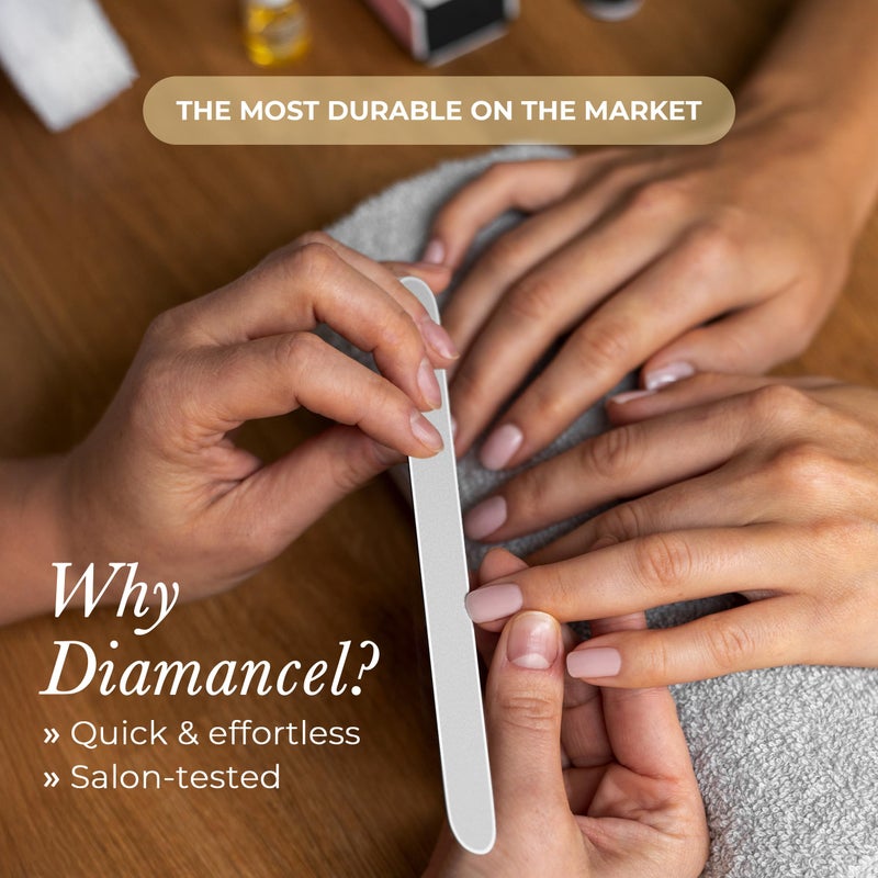 Diamancel Luxury Diamond Nail File â€“ #2 Medium Grit - For Most Average Thickness Fingernails (Regular Size) - Image 4