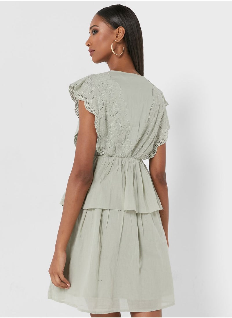 VERO MODA - Layered Ruffle Detail Dress - Image 1