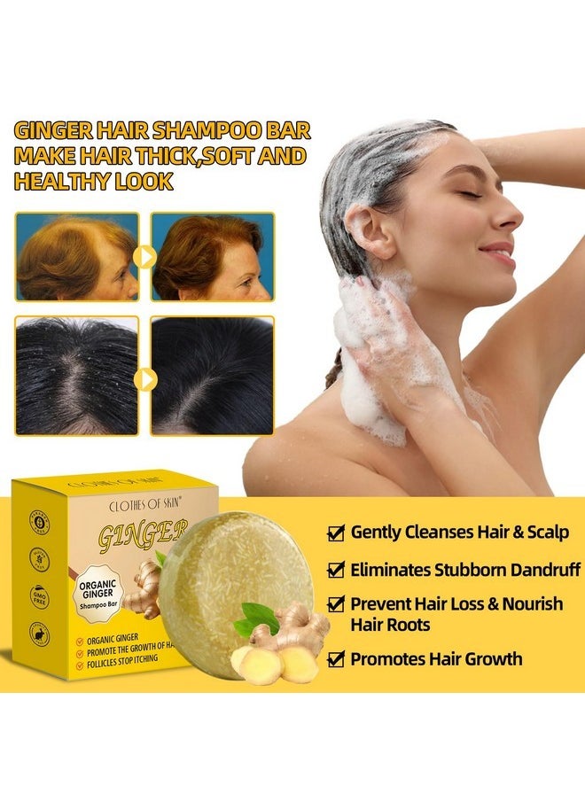 Clothes of skin Batana Oil and 2 Pack Ginger Hair Regrowth Shampoo Bar,Natural Raw Batana Oil for Hair Growth Hair Mask Ginger Bar Shampoo,Promotes Hair Growth,Nourishes Scalp,Repair & Strengthen Dry Damaged Hair  - Image 3