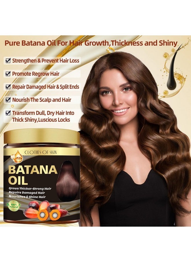 Clothes of skin Batana Oil and 2 Pack Ginger Hair Regrowth Shampoo Bar,Natural Raw Batana Oil for Hair Growth Hair Mask Ginger Bar Shampoo,Promotes Hair Growth,Nourishes Scalp,Repair & Strengthen Dry Damaged Hair  - Image 5