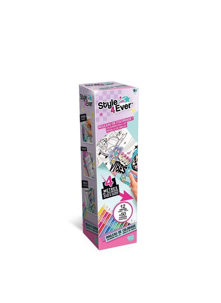 Canal Toys CANAL S4E - COLORING ROLL UP 