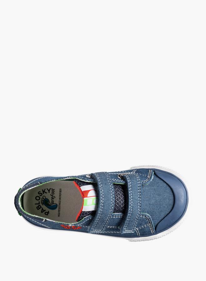 Pablosky Canvas Ankle Sneakers With Hook & Loop Closure - Image 4