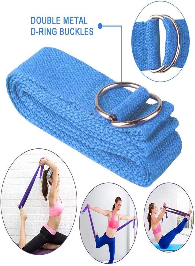 FASHNEX مكعبات اليوغا من فاشنكس - مكعبات إسفنجية عالية الكثافة من مادة EVA لتمارين اليوغا (9 × 6 × 3 بوصات، مجموعة من قطعتين) (مع حزام يوغا) - Image 3
