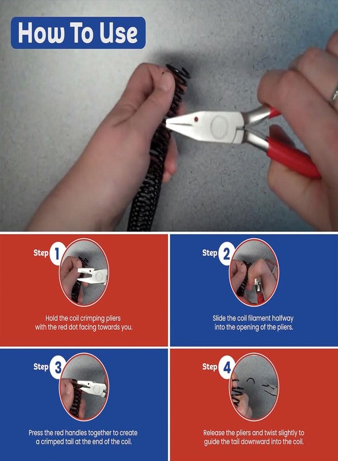 TruBind Heavy Duty Coil Binding Cutting & Crimping Pliers | Comfortable Rubber Handle | Durable Steel Construction | Spring Loaded Self-Opening Jaws - Image 5