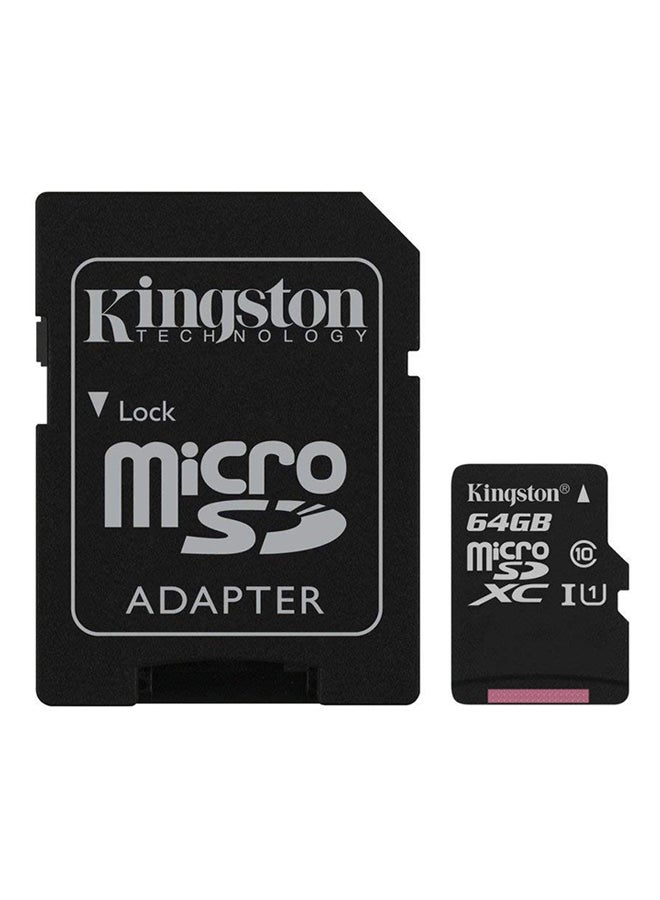 Kingston Micro SDXC Canvas Select 80R Class 10 Memory Card With SD Adapter - Image 1