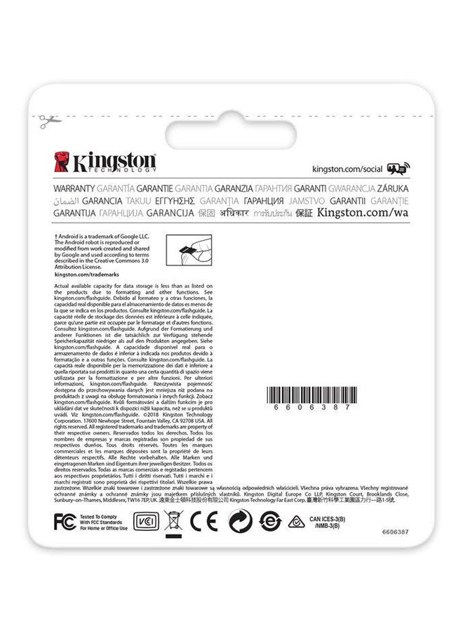 Kingston Micro SDXC Canvas Select 80R Class 10 Memory Card With SD Adapter - Image 4