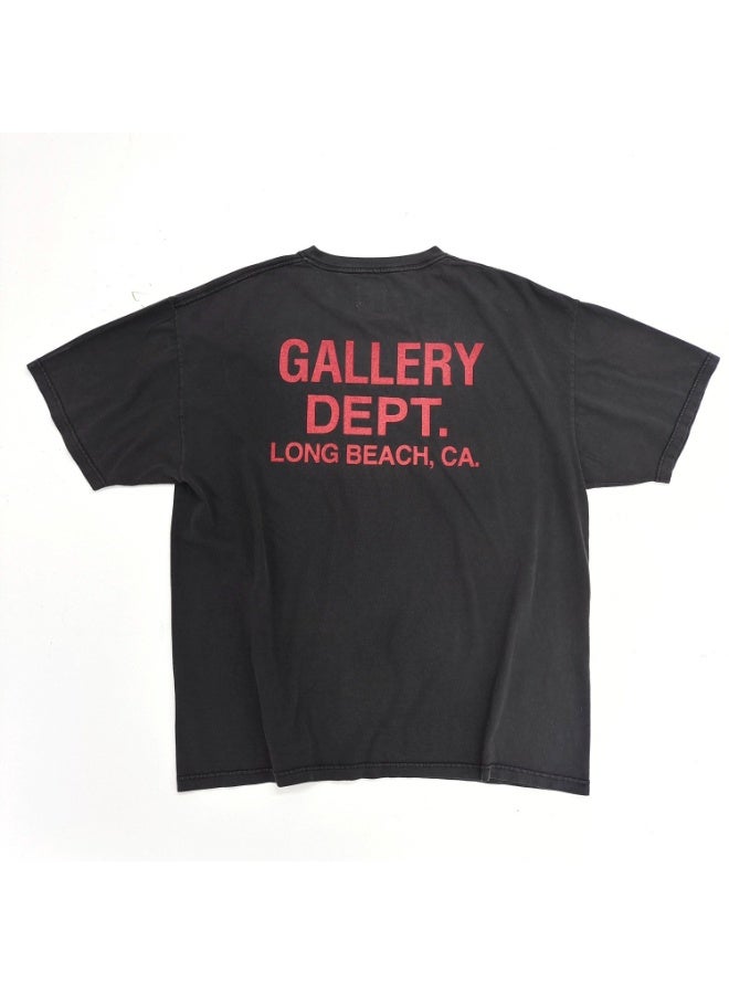 Gallery Oversized Unisex T-Shirt - High Street Vintage Style, Colorful Graphic Print, Couples Matching Short Sleeve Tee - Image 2