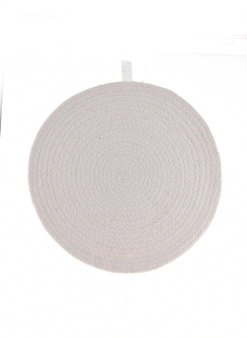 Dream Decor Beige and White Circular Placemat  - Image 3
