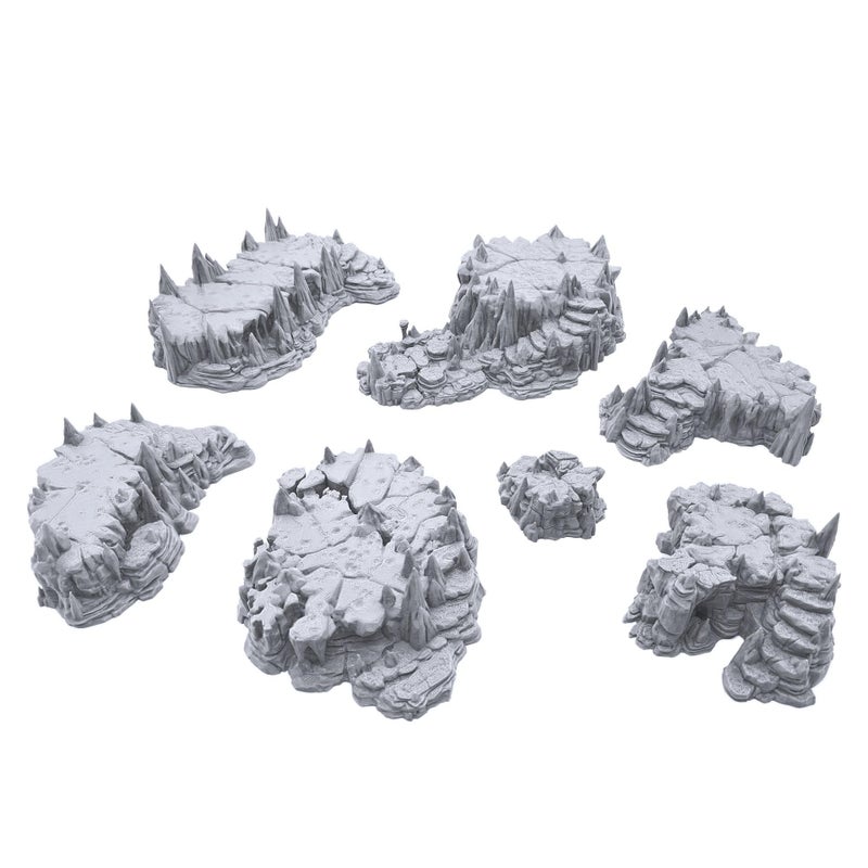 EnderToys ديكور تضاريس الكهوف المرتفعة من EnderToys للعبة DND للطاولة 28 مم للتماثيل الحربية - Image 3