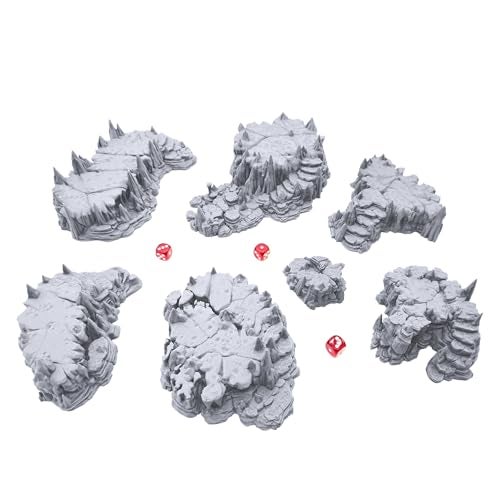 EnderToys ديكور تضاريس الكهوف المرتفعة من EnderToys للعبة DND للطاولة 28 مم للتماثيل الحربية - Image 5