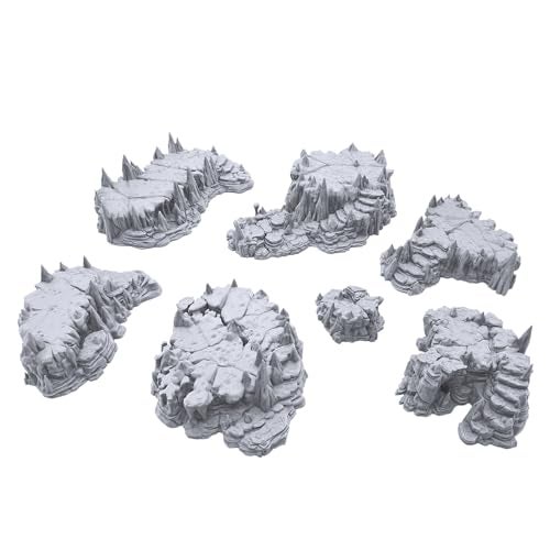 EnderToys ديكور تضاريس الكهوف المرتفعة من EnderToys للعبة DND للطاولة 28 مم للتماثيل الحربية - Image 1