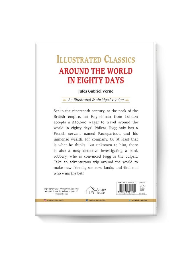Around The World In 80 Days: Abridged Novels With Review Questions | Published by Wonder House Books | Hardcover - Image 2