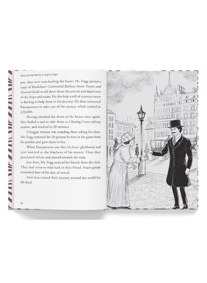 Around The World In 80 Days: Abridged Novels With Review Questions | Published by Wonder House Books | Hardcover - Image 5