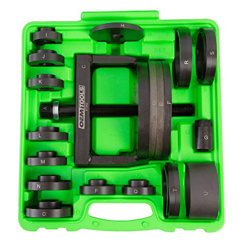 OEMTOOLS أداة إزالة وتحميل محامل العجلات OEMTOOLS 37342، مجموعة تثبيت محامل العجلات تناسب معظم المركبات، تصميم ذاتي التمركز، أمامي، خلفي، ودفع رباعي - Image 3