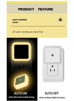 DAREU 4-Pack Plug-In LED Night Light with Sensor – Soft Glow for Bedroom, Bathroom, Hallway, and Stairs – Energy-Efficient, Fire-Resistant, Auto On/Off Nightlight  - Image 2