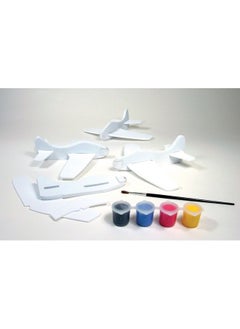 Creativity for Kids Four Foam Fliers Mini Craft Kit Paint 4 Foam Glider Airplanes, Small Gifts For Kids, Red  - Image 3