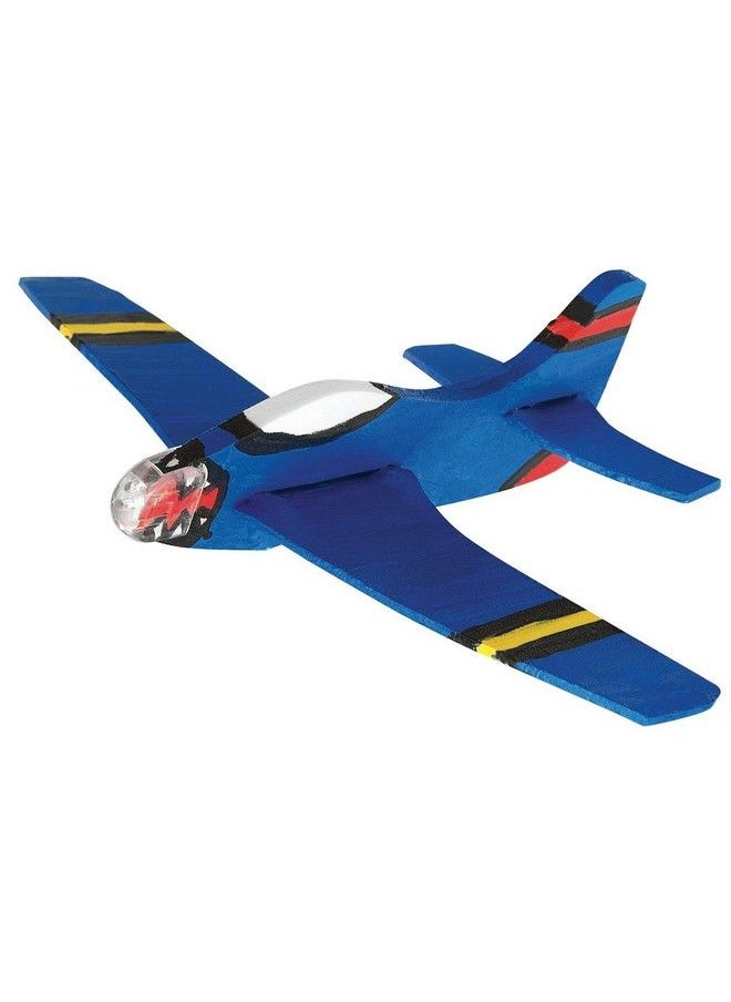 Creativity for Kids - Four Foam Fliers Mini Craft Kit Paint 4 Foam Glider Airplanes, Small Gifts For Kids, Red - Image 1
