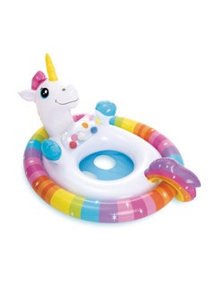 INTEX 59570NP-See-Me-Sit Rider Inflatable Pool Float 84x58cm/33"x23", Unicorn 