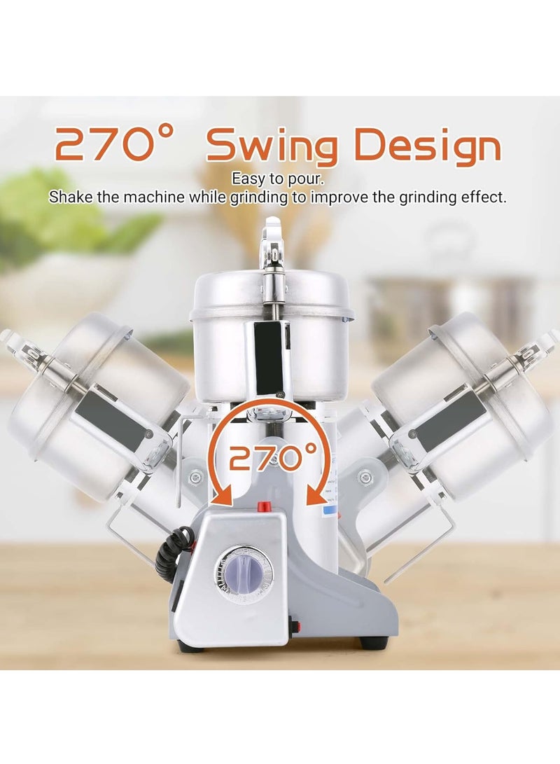 Arabest 3000W Spice Grinder, 304 Stainless Steel Powder Grinder, 36000 RPM, Superfine Mill for Herb, Spice, Nut, Cereal, 30s Speedy Grinding Mixer,Coffee Grinder Machine for Home, Restaurant, Hotel(800g) - Image 4