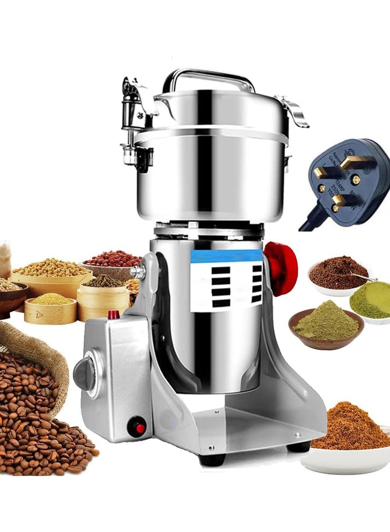 Arabest 3000W Spice Grinder, 304 Stainless Steel Powder Grinder, 36000 RPM, Superfine Mill for Herb, Spice, Nut, Cereal, 30s Speedy Grinding Mixer,Coffee Grinder Machine for Home, Restaurant, Hotel(800g) - Image 1