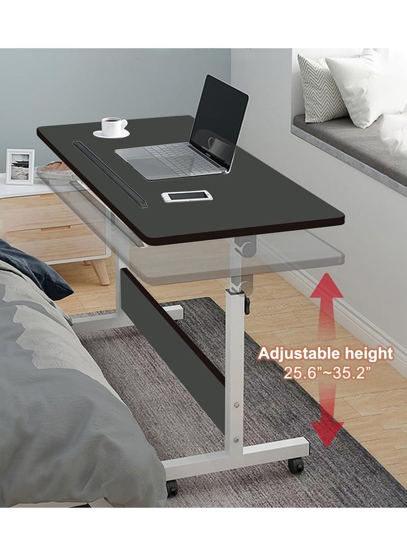 DubaiGallery Computer Desk, Portable Desk Game Table, Modern Design Standing Desk, Bedside Table Mobile Lifting Table, Home on Wheels - Image 2