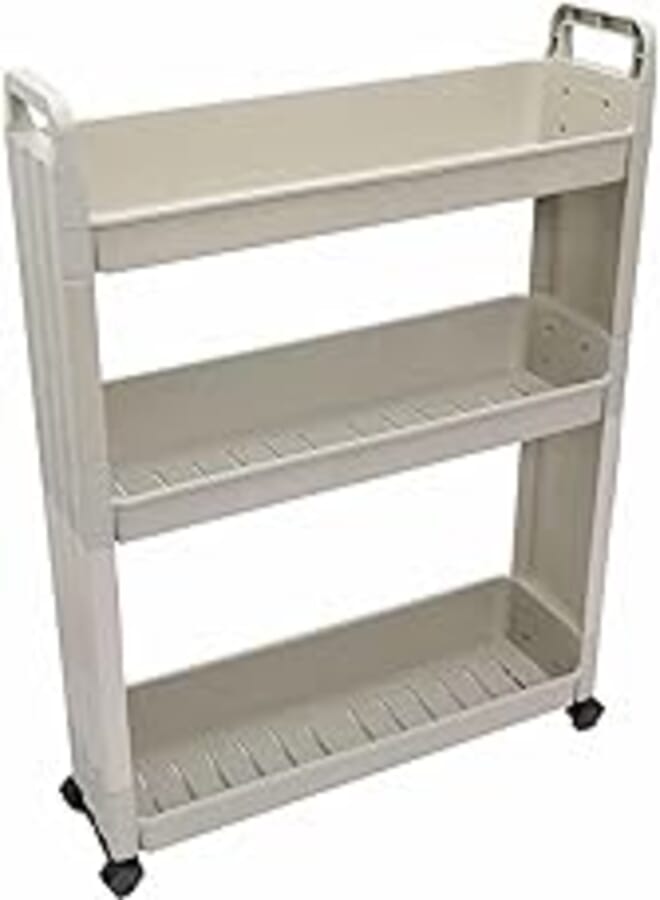 OR منظم للمطبخ والحمام 3 رفوف، أبيض