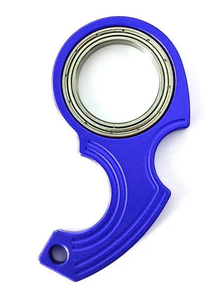 Keychain Spinner Multifunctional Portable Fidget Spinning Toy Newfangled Coping with Stress Rotating Key Ring Boutique Simple Key Accessories Gift for Finger Exercise - Image 2