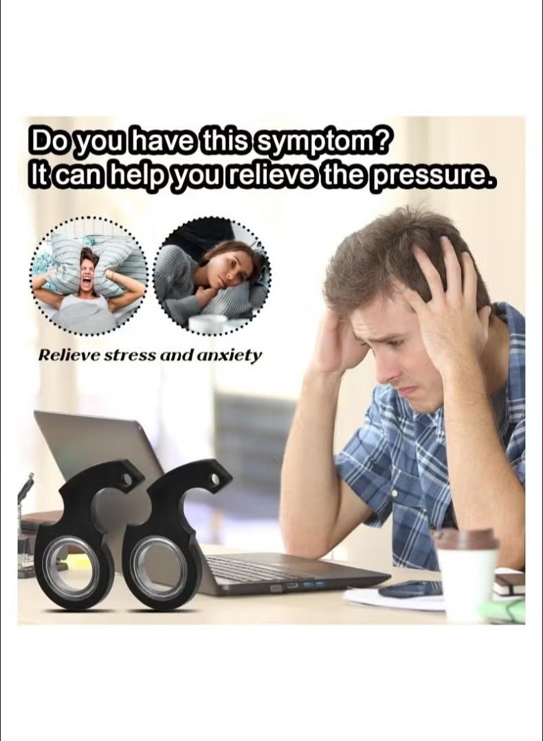 Keychain Spinner Multifunctional Portable Fidget Spinning Toy Newfangled Coping with Stress Rotating Key Ring Boutique Simple Key Accessories Gift for Finger Exercise - Image 5