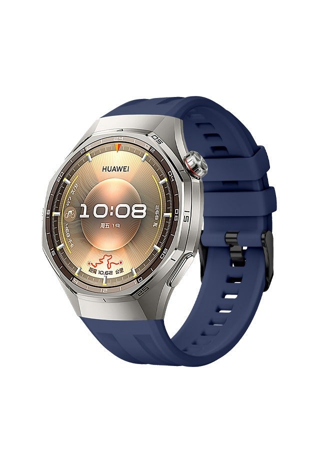 حَبْل تِك سوار سيليكون متوافق مع ساعة هواوي GT6 Pro/GT5 Pro مقاس 46 مم، سوار بديل كلاسيكي ناعم، مصمم خصيصًا لطراز ساعة GT6 Pro/GT5 Pro - Image 1