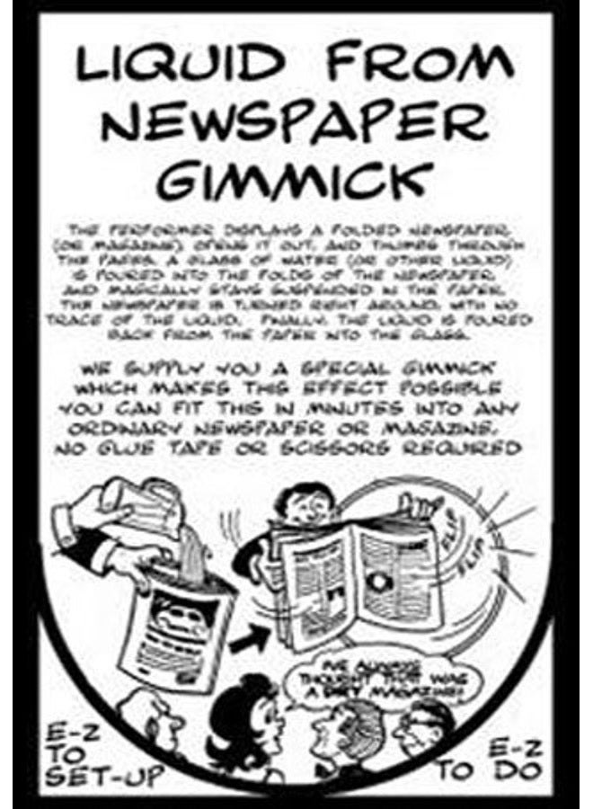 MilesMagic Appearing And Disappearing Liquid from Newspaper Gimmick Prop Magic Trick - Image 5
