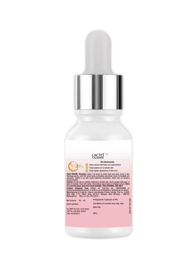Lacto Calamine Face Serum 10% Niacinamide with Anti-Pollution Active 30 ml - Image 2