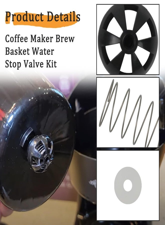 Delixike Coffee machine parts 2-Pack Coffee Replacement Brew Basket Spring Loaded Stopper Kits Fits For Mr. Coffee Hamilton Parts Number 990117900 990237500 Coffee Machine Accessory - Image 3